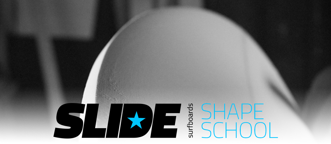 La courbe d'un rail Shape School Slide Surfboards